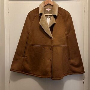 re:named Warm Tan poncho style jacket